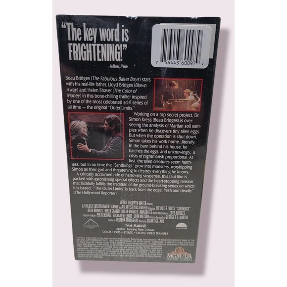 THE OUTER LIMITS: SANDKINGS VHS 1995 Horror Lloyd Bridges HORROR Sci-Fi - SEALED - Picture 3 of 4